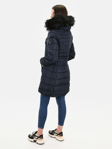 NAVAHOO Wintermantel in Blauw