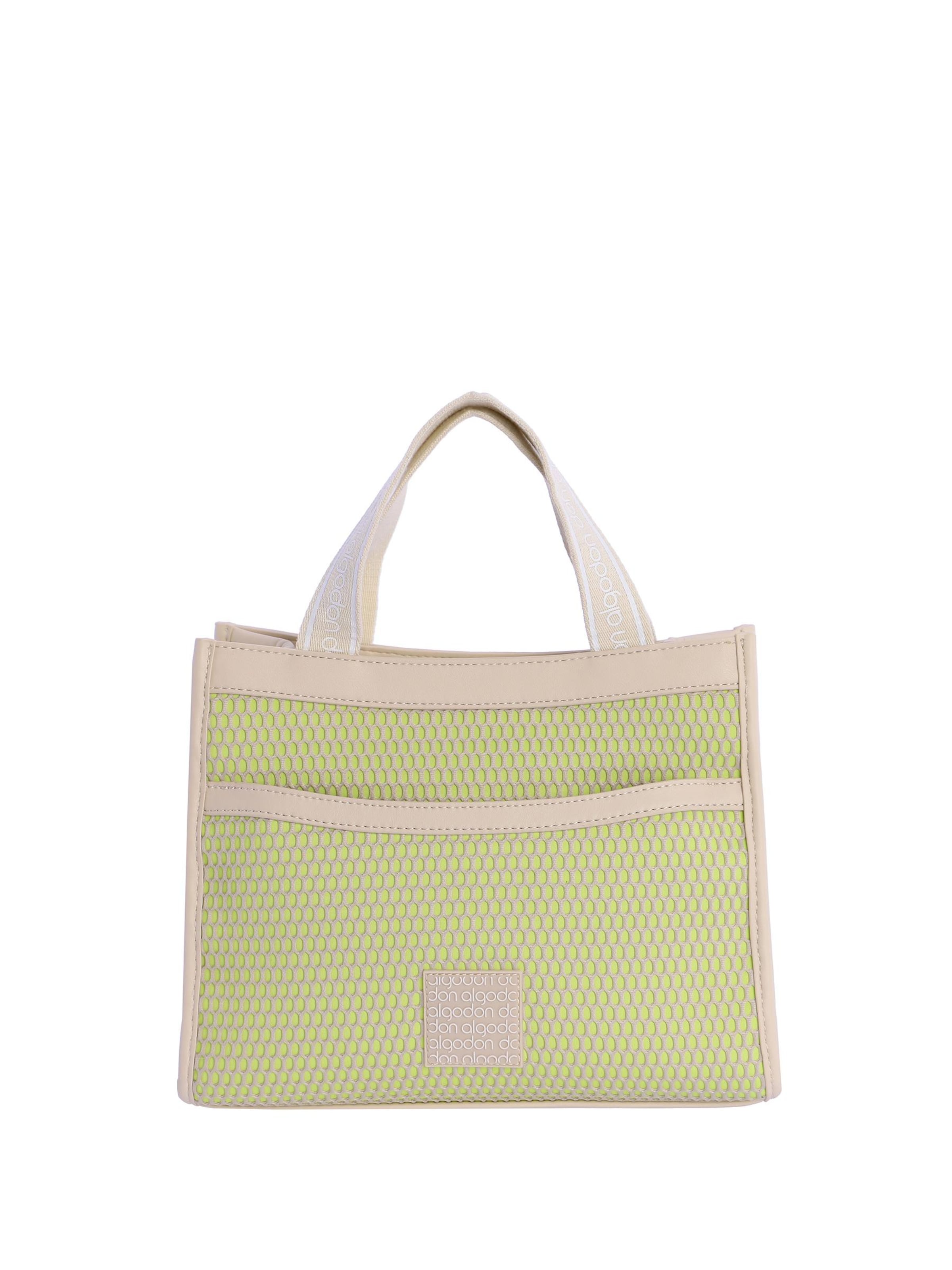 Don Algodon - Bolso de mano 'Bolso' en verde: frente