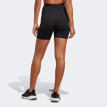 ADIDAS PERFORMANCE Skinny Workout Pants 'Sports Club High-Waist' in Black