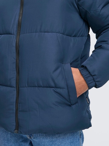 BLEND Winterjas 'BHELWIN' in Blauw