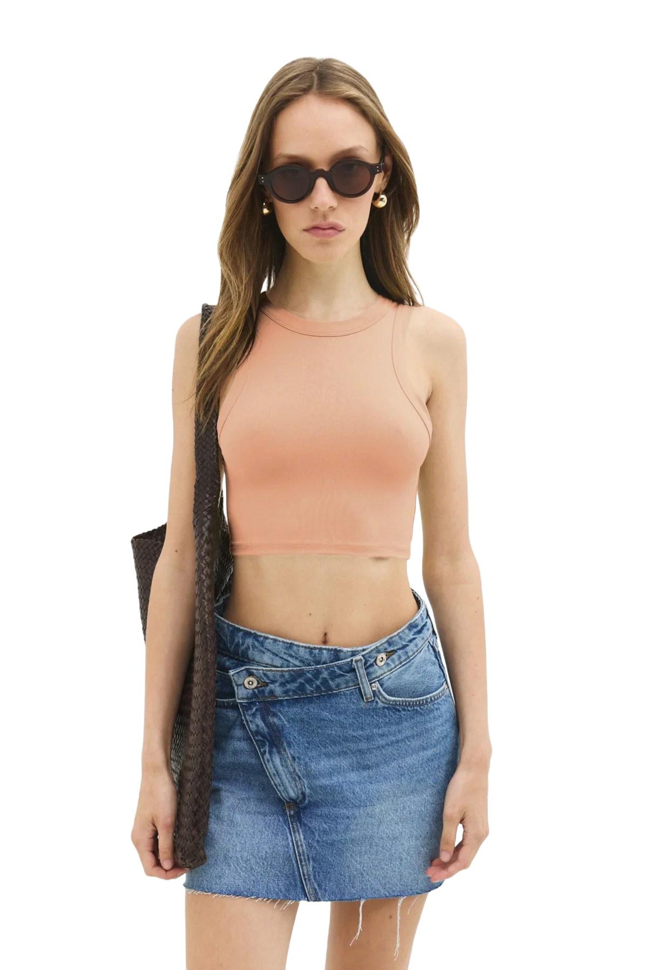 No Matter What Top in Orange: front