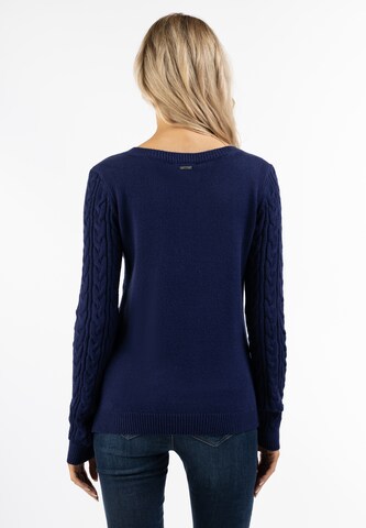 usha BLUE LABEL Pullover in Blau