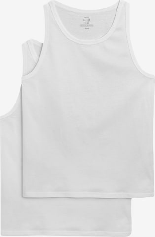 Maillot de corps Next en blanc : devant