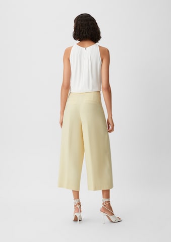 comma casual identity Loose fit Pleated Pants in Yellow
