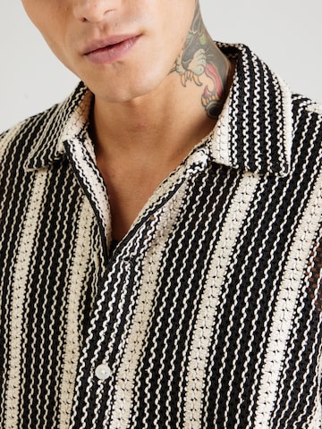 JACK & JONES Comfort fit Button Up Shirt 'JORBellagio' in Black