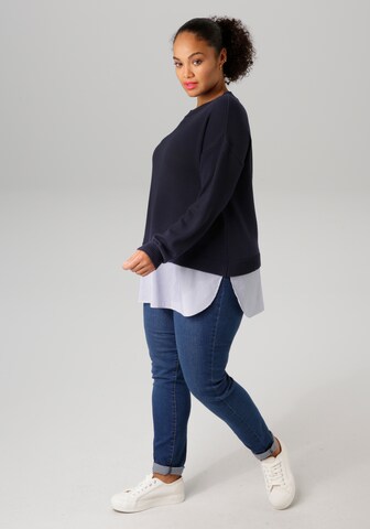 Aniston Pullover in Blau