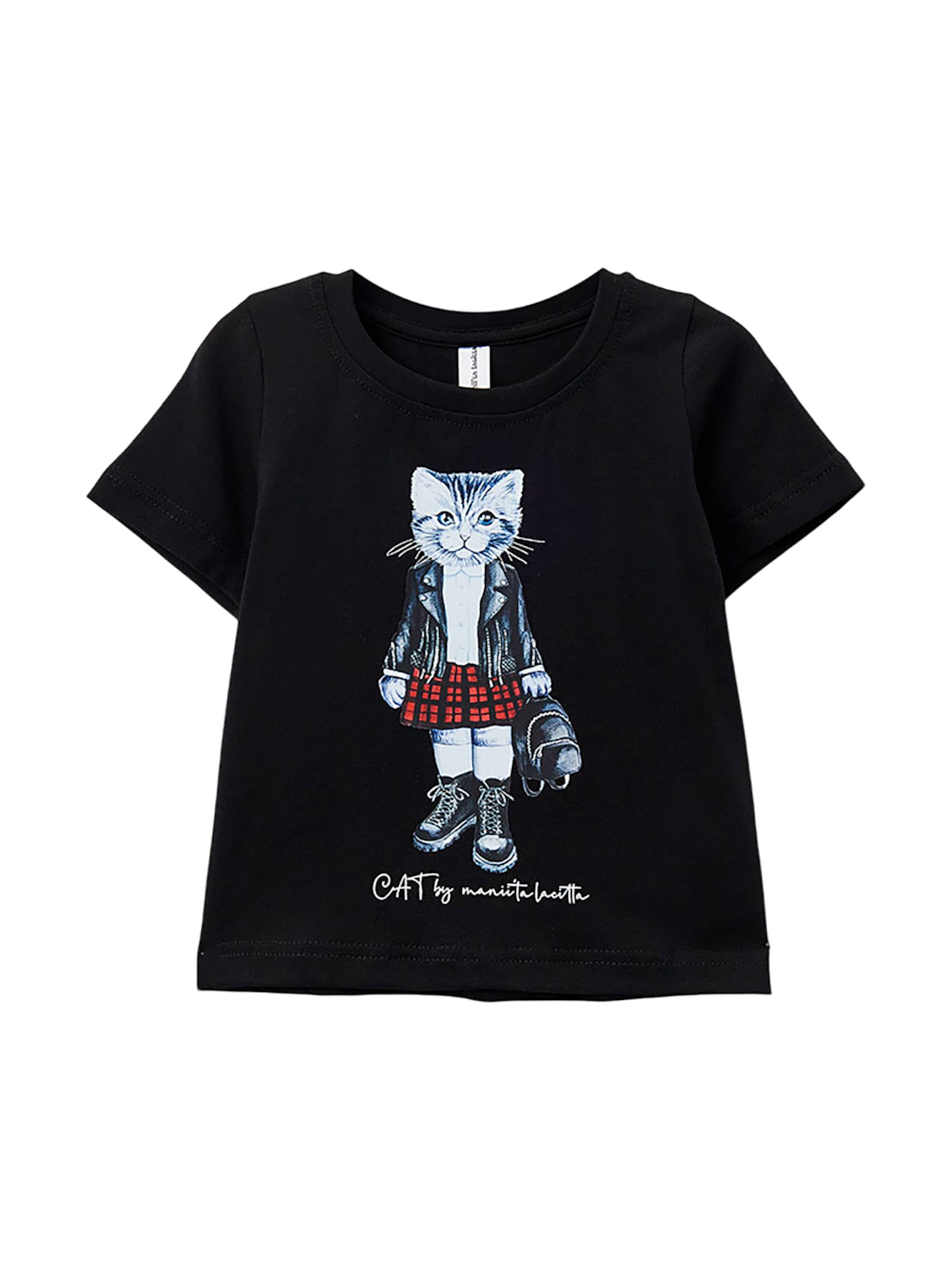 T-Shirt 'Rocker Cat' Cat e Lolette en noir : devant