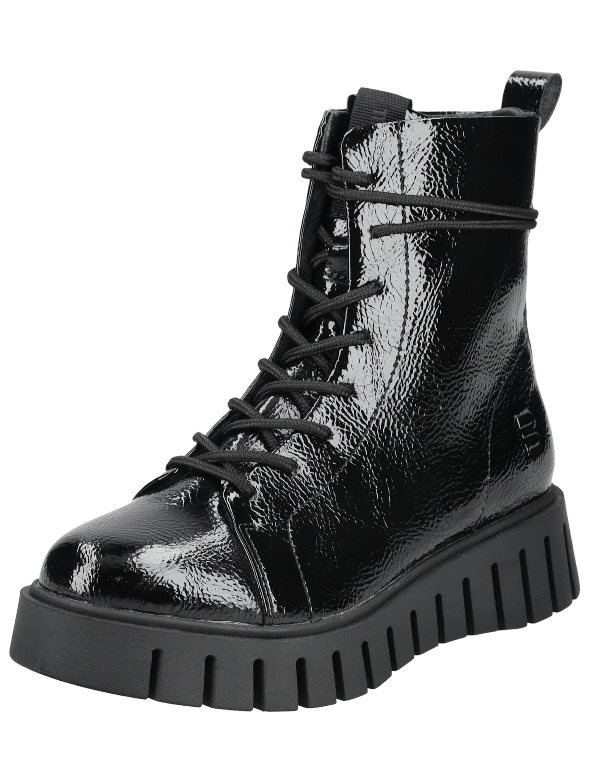 TT. BAGATT Lace-up bootie in Black: front