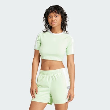 ADIDAS ORIGINALS - Camiseta en verde: frente
