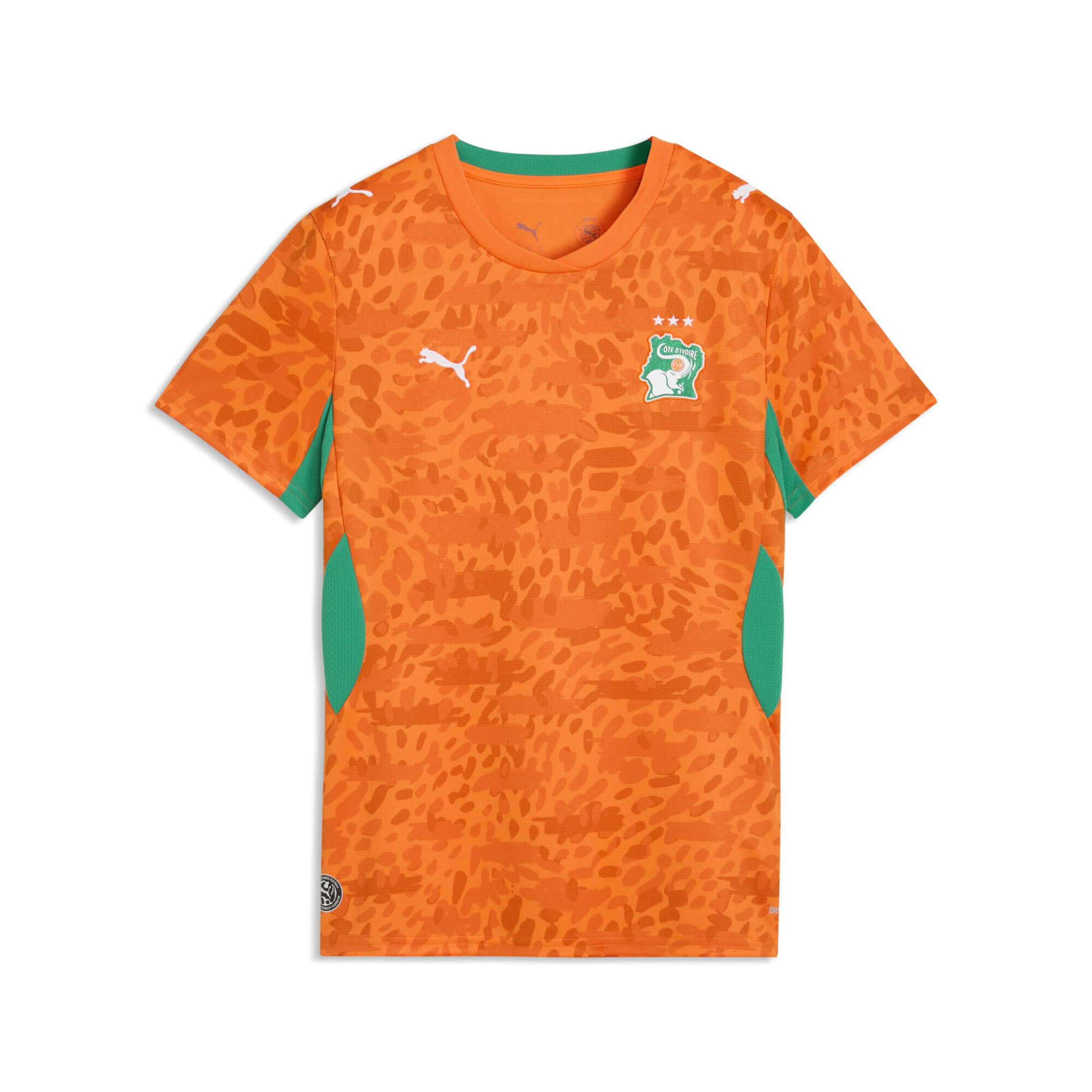 PUMA Tricot 'Elfenbeinküste 2026' in Oranje: voorkant