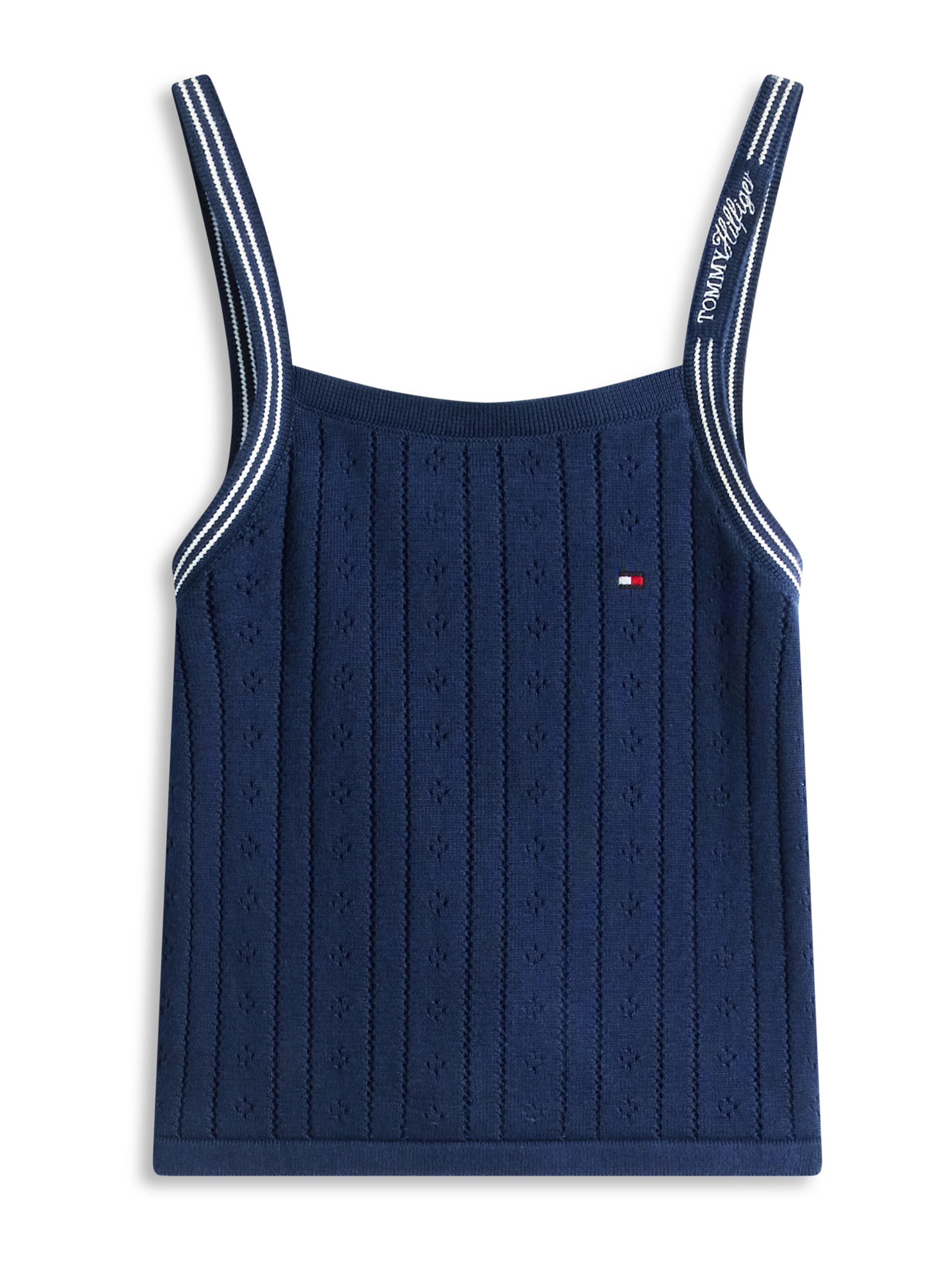 TOMMY HILFIGER - Top em azul: frente
