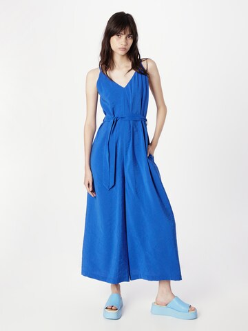 s.Oliver Jumpsuit in Blauw: voorkant