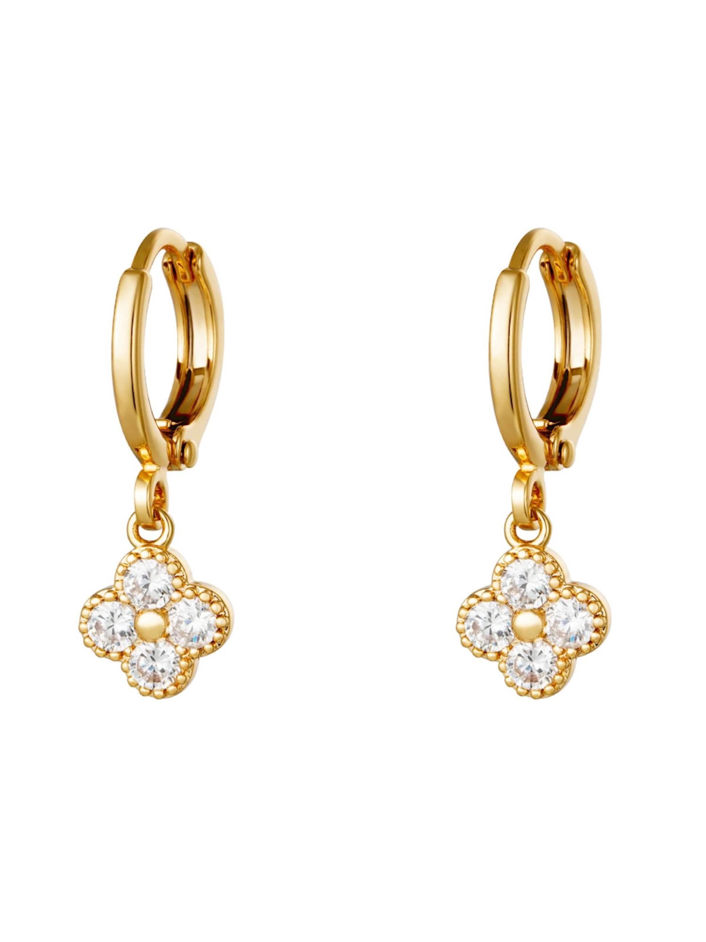 Cala Rose Ohrringe 'VALENTINA'‌ in Gold: Vorderseite