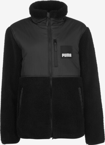 PUMA Performance Jacket in Black: front