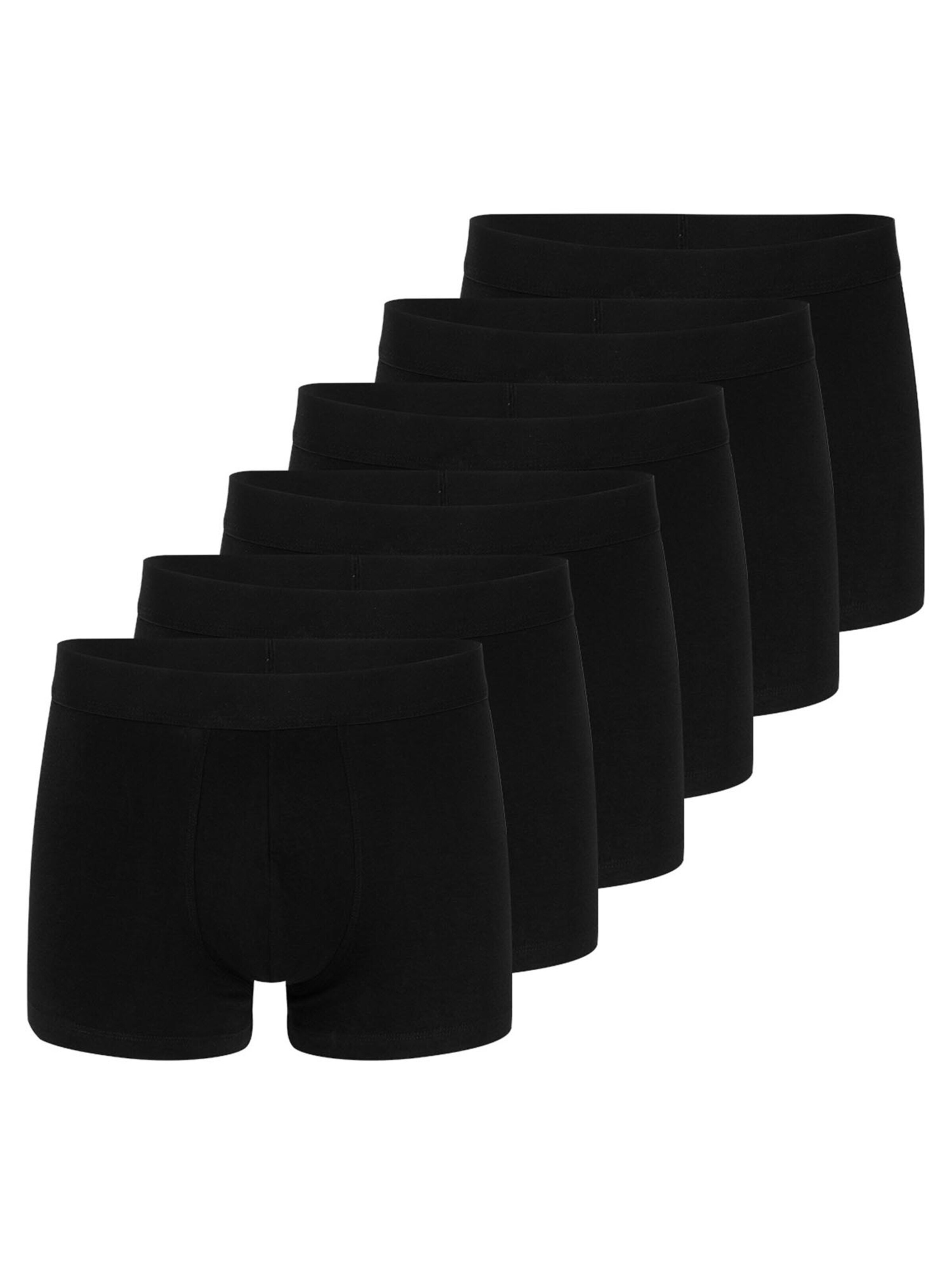 Almonu Boxer shorts 'Cotton' in Black: front