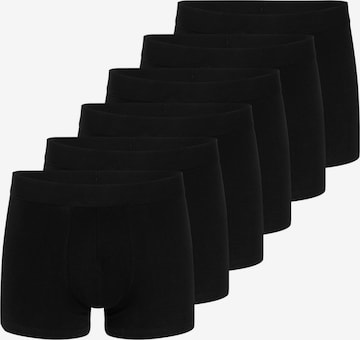 Almonu Boxer shorts 'Cotton' in Black: front