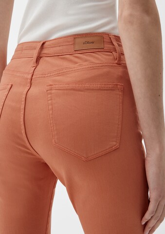 s.Oliver Slimfit Jeans in Oranje