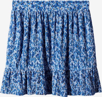 MANGO Rok 'POMITA' in Blauw: voorkant