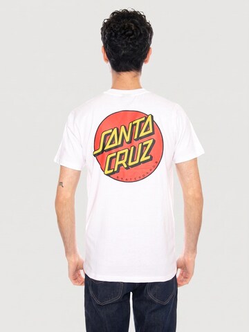 T-Shirt 'Classic Dot' Santa Cruz en blanc