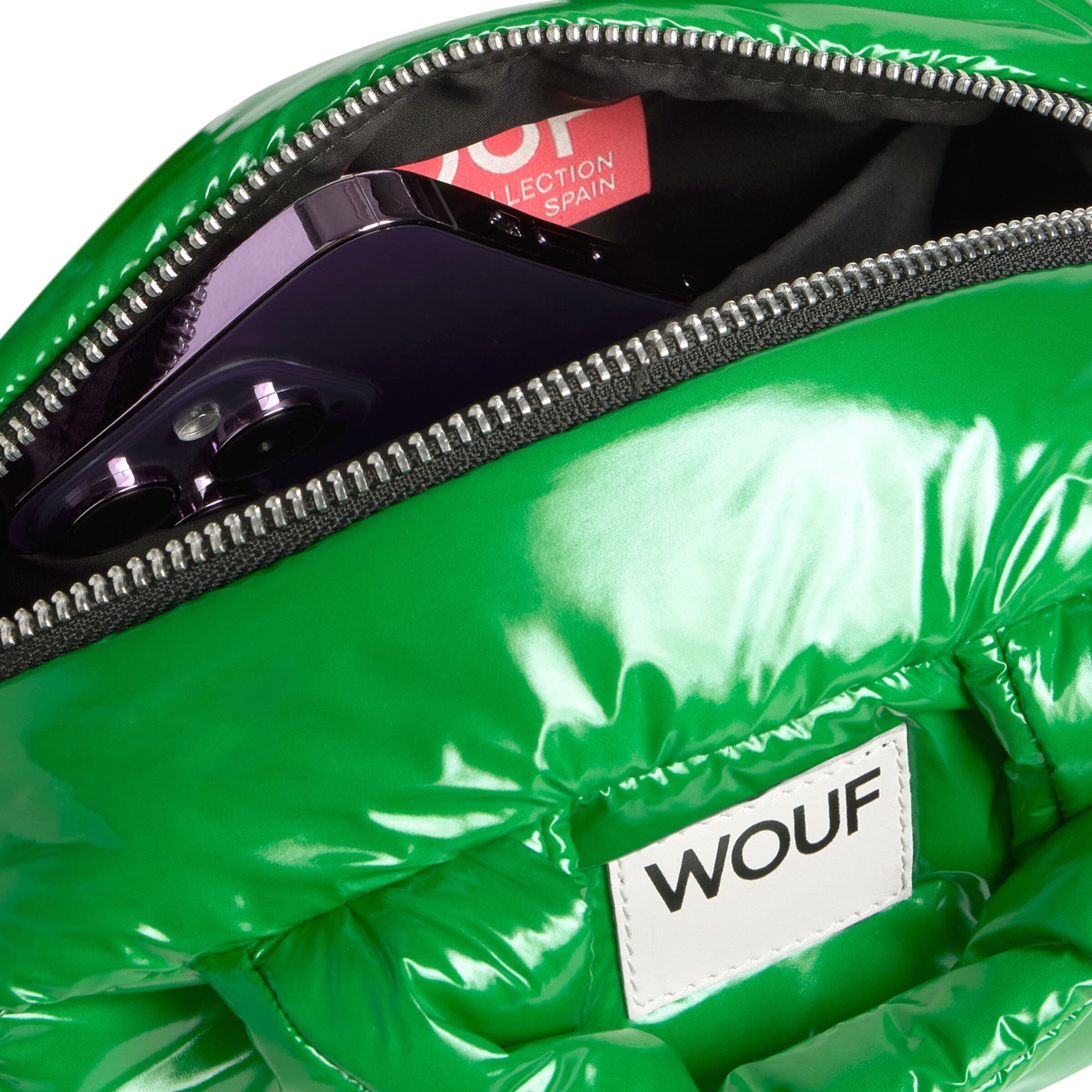 Wouf Handbag 'Glossy' in Green
