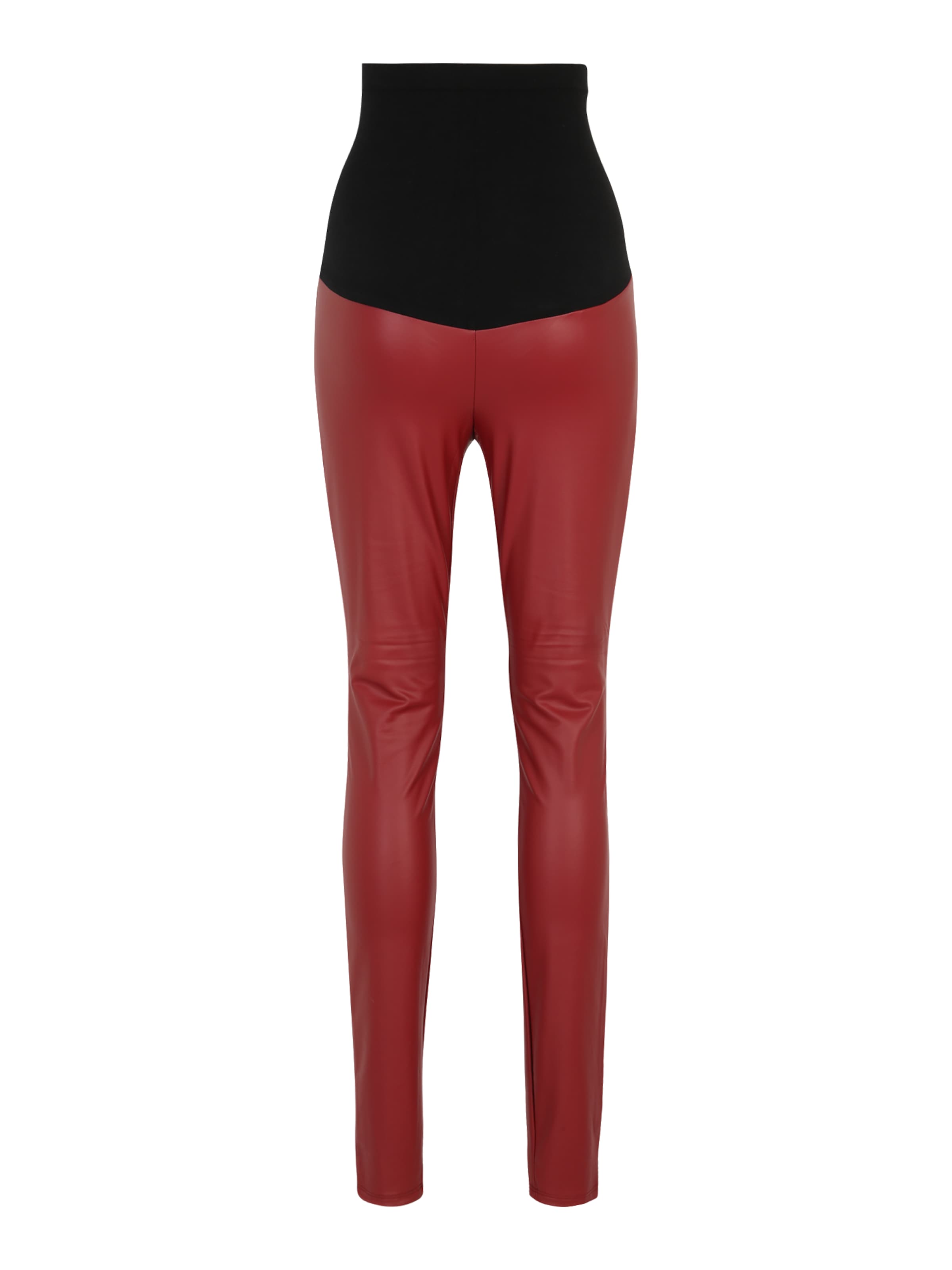 Pieces Maternity Regular Leggings 'SALLIE' in Red