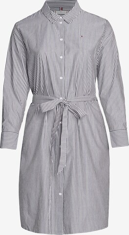 Robe-chemise 'Essential Ithaca' Tommy Hilfiger Curve en bleu : devant