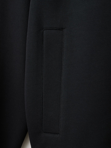 MANGO MAN Sweat jacket 'SOLLERZ' in Black