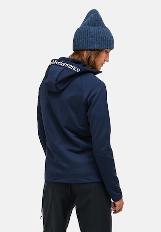 PEAK PERFORMANCE Fleecejacke W Rider Essentials Midlayer Zip Hood in Blau