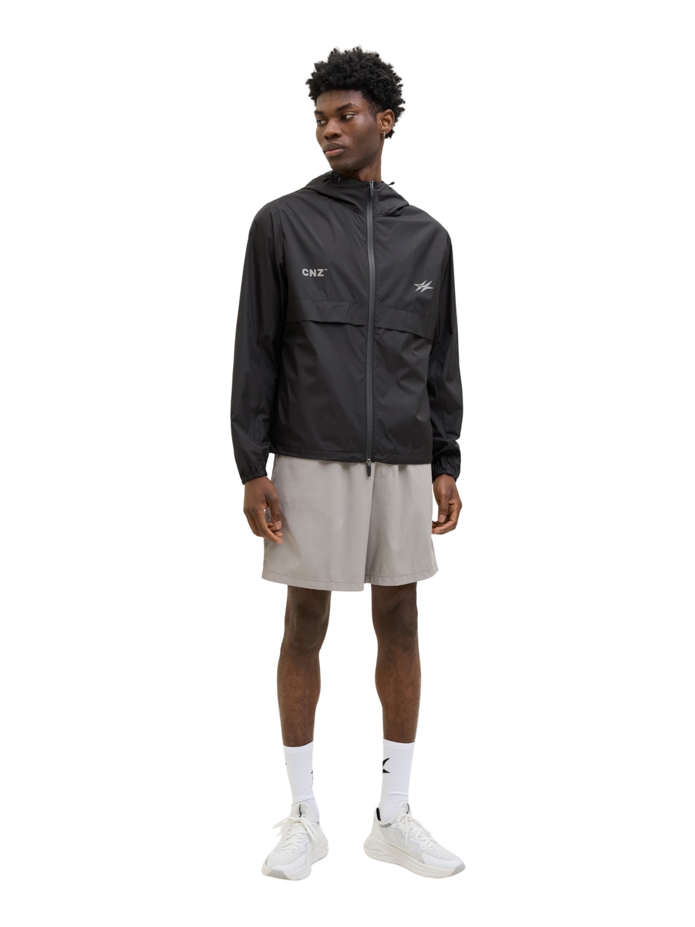 JACK & JONES Übergangsjacke 'COCNZ PARIS' in Schwarz