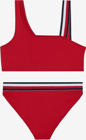 Bustieră Costum de baie două piese de la Tommy Hilfiger Underwear pe roșu