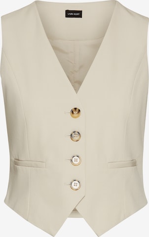LAURA SCOTT Vest in Beige: front