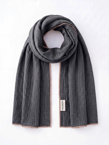 wundabaa Scarf 'mus 180x65' in Grey: front