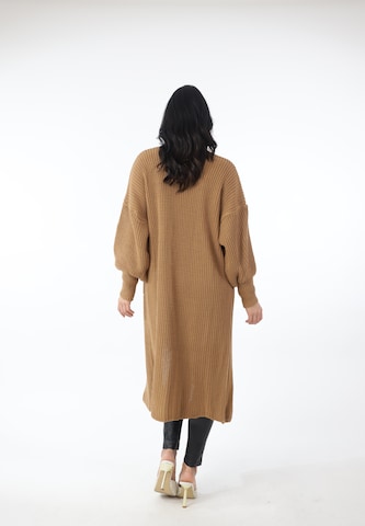 Manteau en tricot Elara en beige