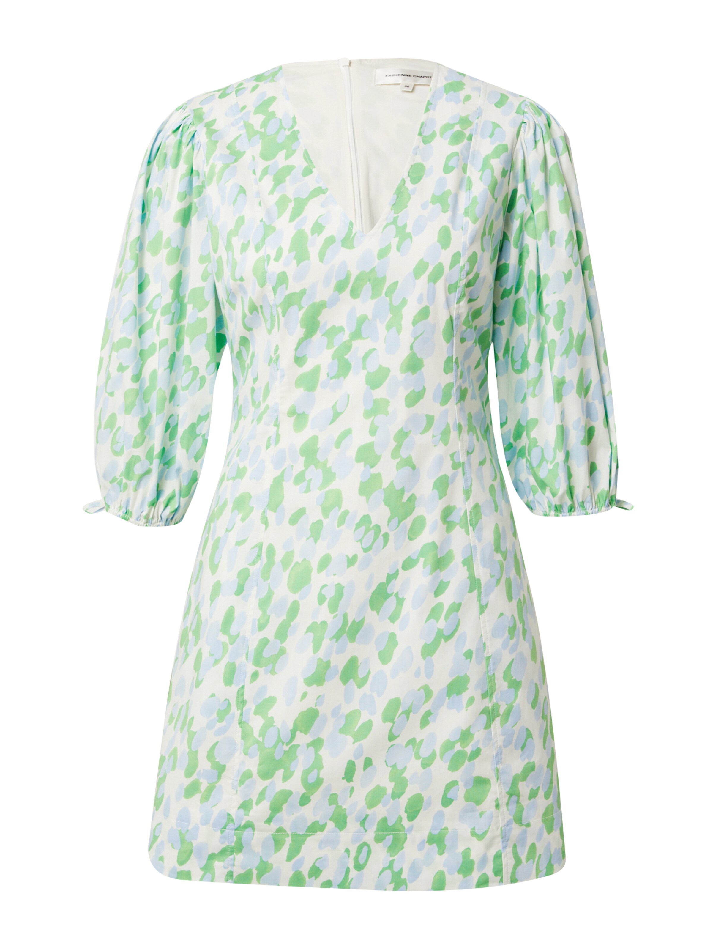 Fabienne Chapot Kjole 'Iris' i lysebeige / lyseblå / grøn, Produktvisning