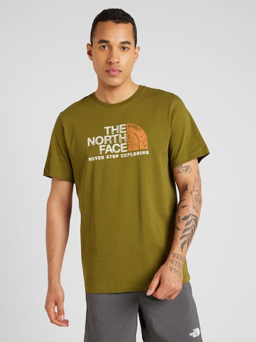 T-Shirt 'RUST 2' THE NORTH FACE en vert : devant
