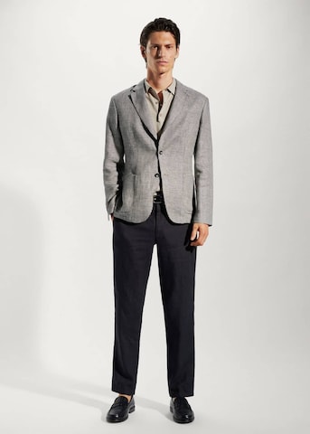 MANGO MAN Slim fit Suit Jacket 'napoli' in Grey