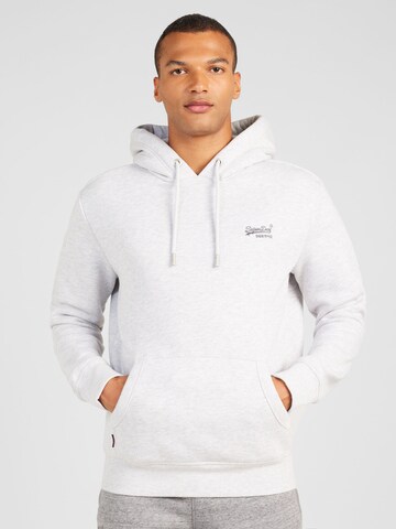 Superdry Sweatshirt 'Essential' in Grijs: voorkant
