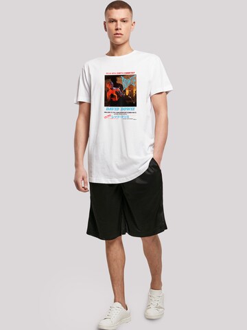 T-Shirt 'David Bowie' F4NT4STIC en blanc