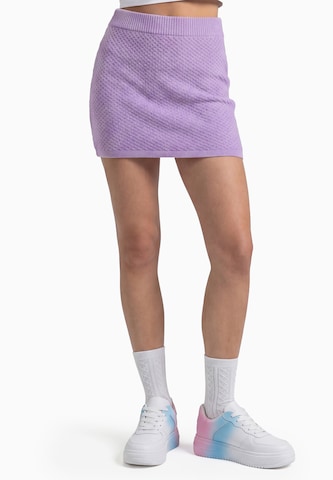 MYMO - Saia 'Young Fashion' em roxo: frente