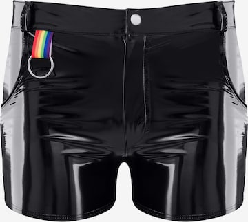 Regnes Fetish Planet Slimfit Hose 'Feliciano' in Schwarz: Vorderseite