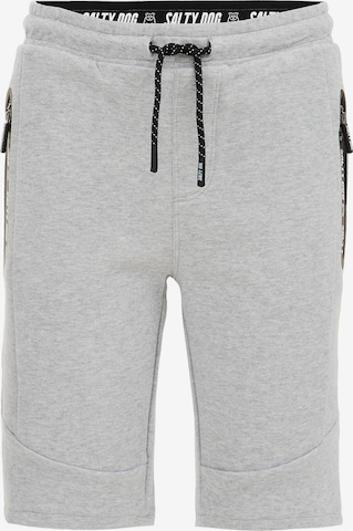 WE Fashion Slimfit Broek in Grijs: voorkant