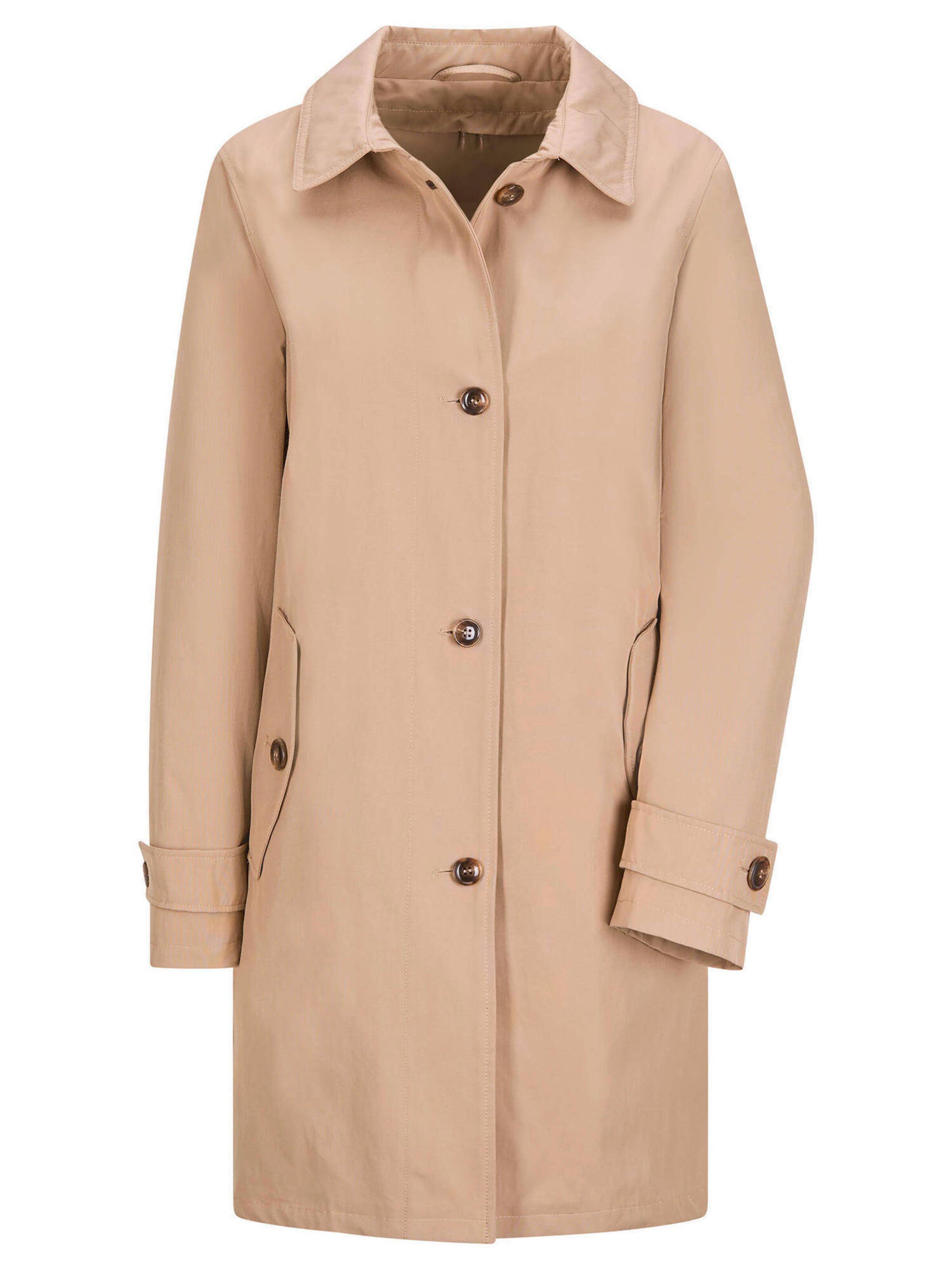 Goldner Mantel in Beige: Vorderseite