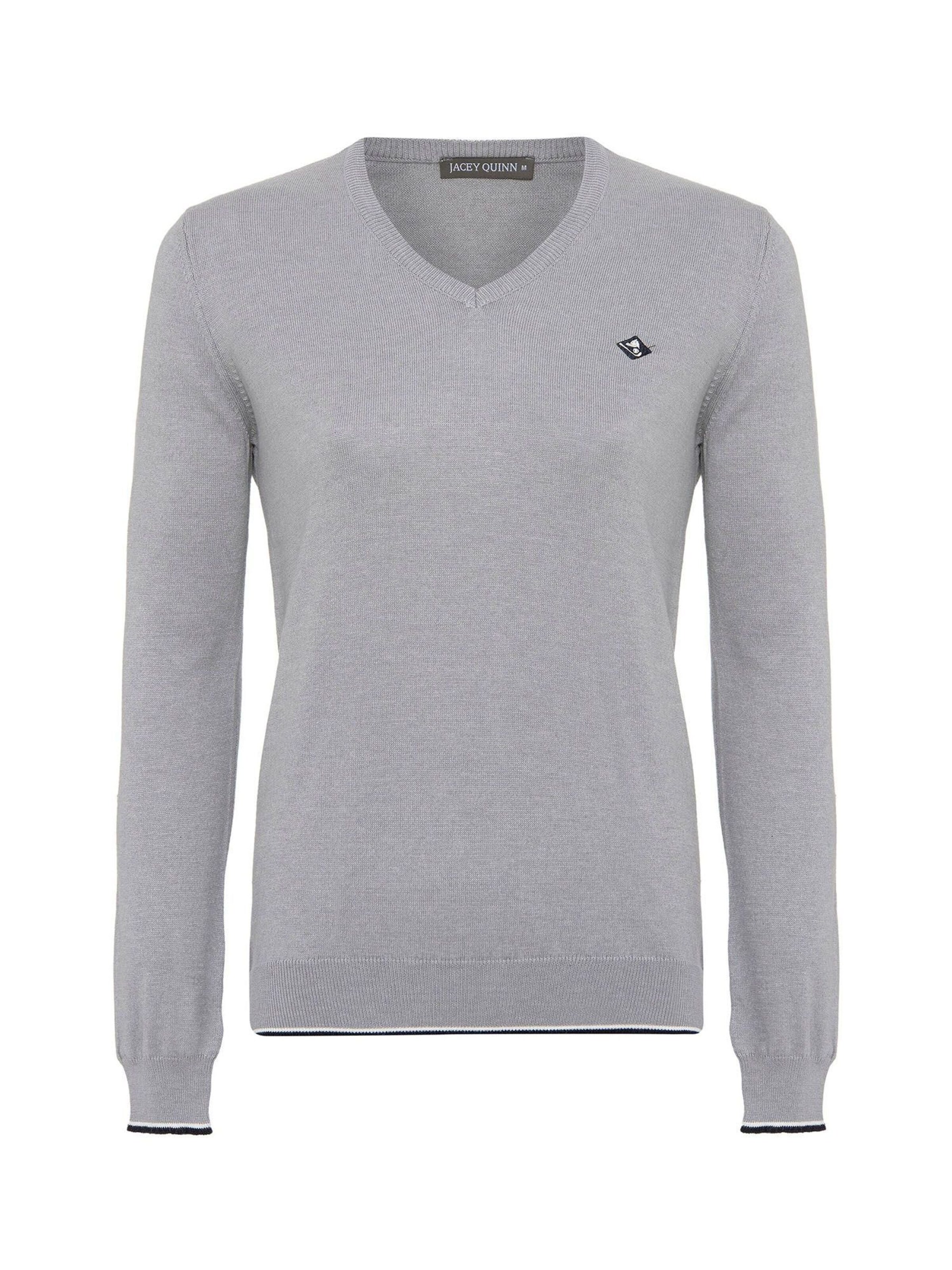 Jacey Quinn Sveter - Sivá: predná strana