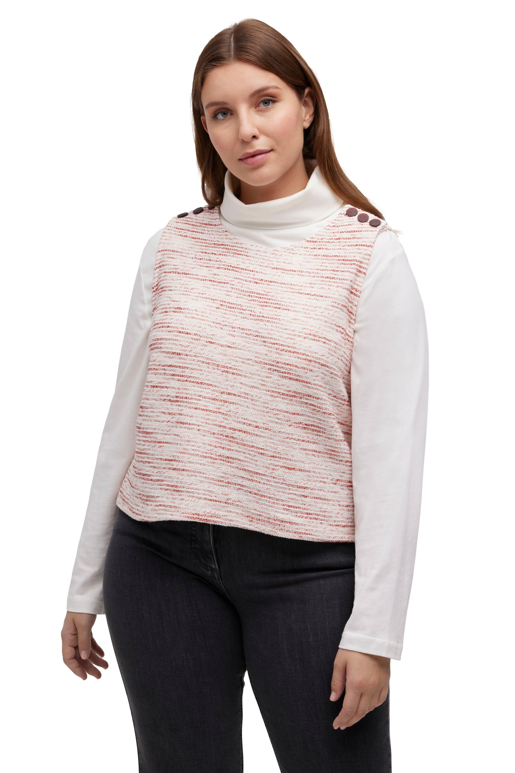 Ulla Popken Top in Beige: Vorderseite