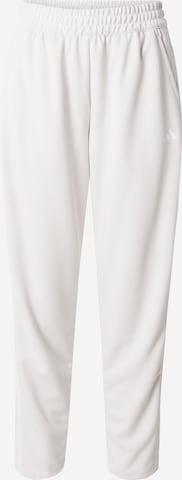 ADIDAS PERFORMANCE Regular Workout Pants in Beige: front