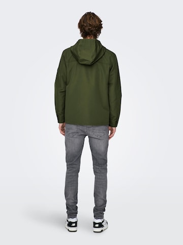 Only & Sons Between-Season Jacket 'MATT' in Green