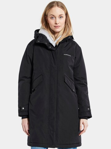 Didriksons Raincoat 'Josefine' in Black: front