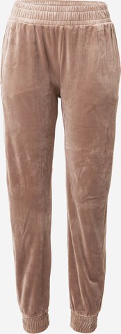Hunkemöller Zwężany krój Spodnie w kolorze brązowy: przód