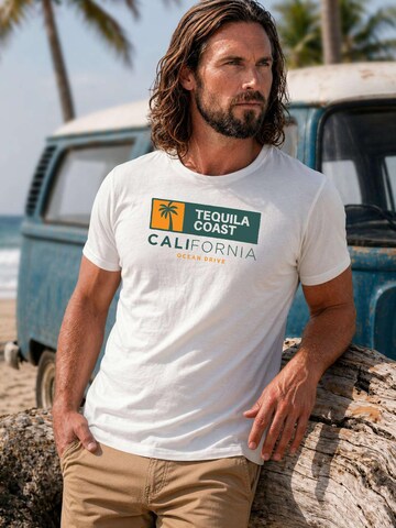 Neverless Shirt 'California' in White: front