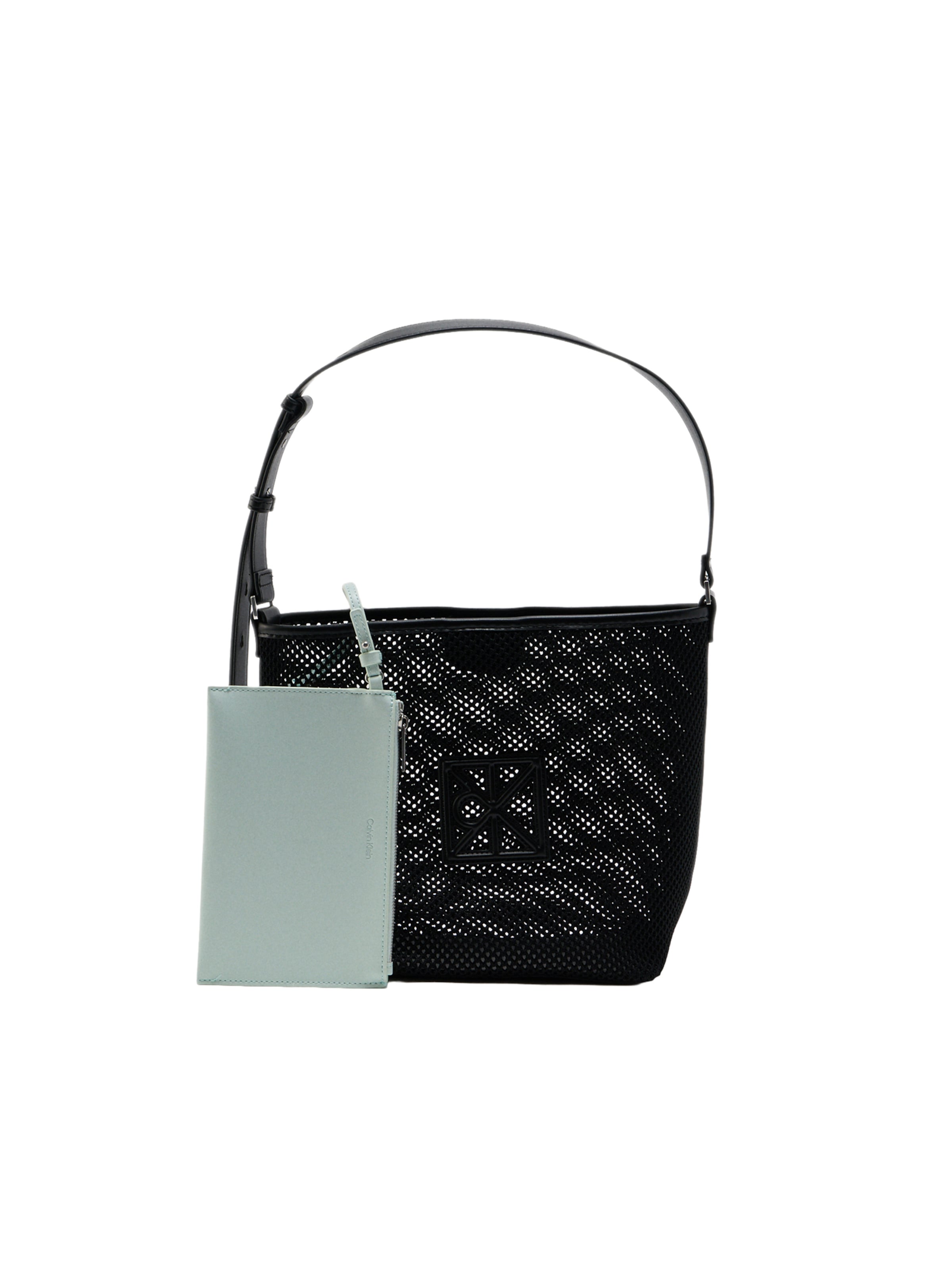 Calvin Klein - Mala de bolsa em preto: frente